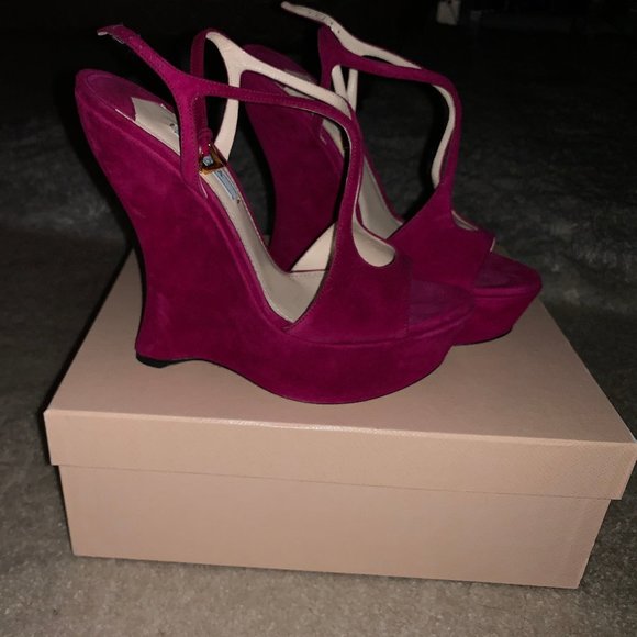 PRADA WEDGE SANDAL - Picture 3 of 4